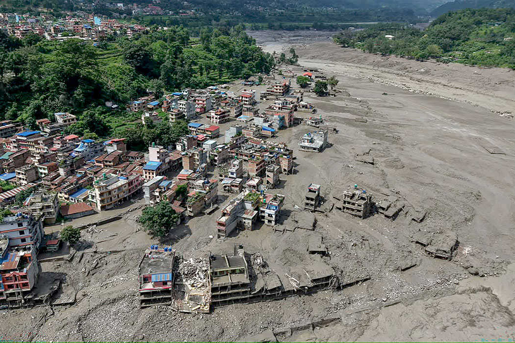 Image 55: The deadly flooding at Nepal-China border