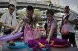 Bangkok bomb explosion at religious shrine