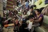 Life in makeshift shelters for displaced people in Mindanao