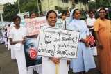 Protesting drug use in Colombo schools 