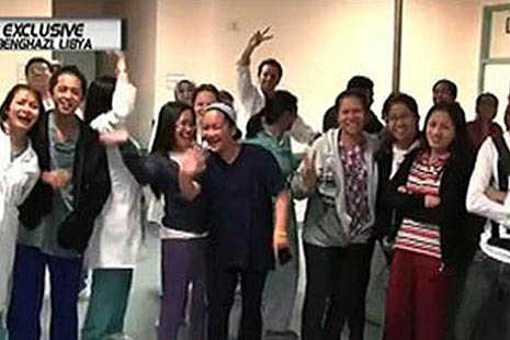 Libyans praise Filipino medical workers