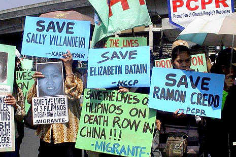 China executes Filipino drug mules