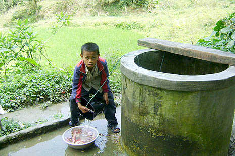 Caritas cash provides wells, clean water