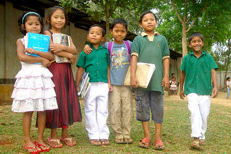 Tribal children learn in own language