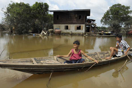 Flooded villagers struggle in aftermath
