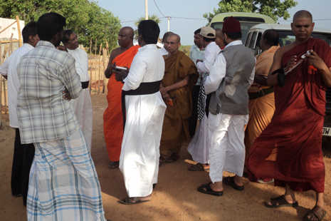 Religious leaders check on camps