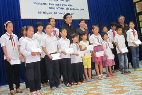 Priest keeps students in school