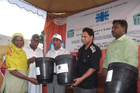 Caritas launches waste recycling system