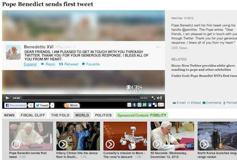 The major marketing effort behind the Pope's first tweet