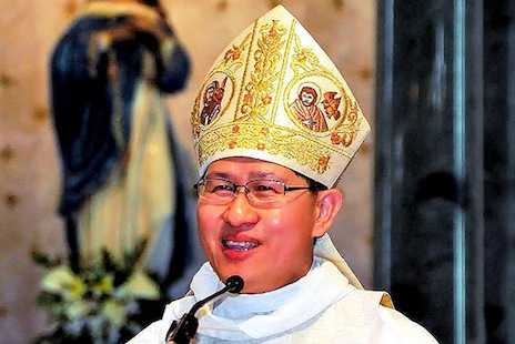 What did Pope Francis say when he ran into Cardinal Tagle?