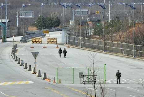 South Koreans isolated on wrong side of border