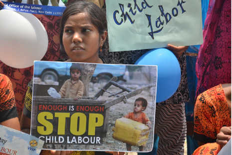 Youngsters rally for an end to India's child labor