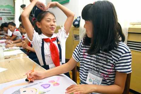 Japanese and N. Korean children give peace a chance