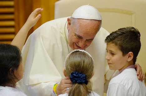 'You can make a better world,' pope tells disadvantaged children