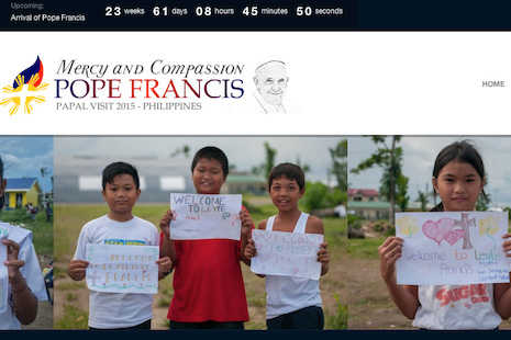 Philippine bishops launch website for papal visit 