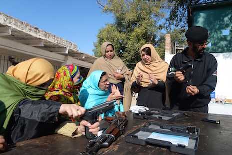 Teachers in one Pakistan province trained to use firearms