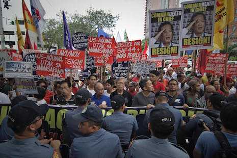 Calls mount for resignation of Philippines president