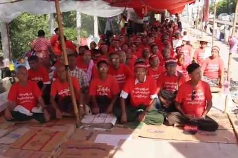 Myanmar officials arrest, charge 14 villagers with ‘illegal’ land protest