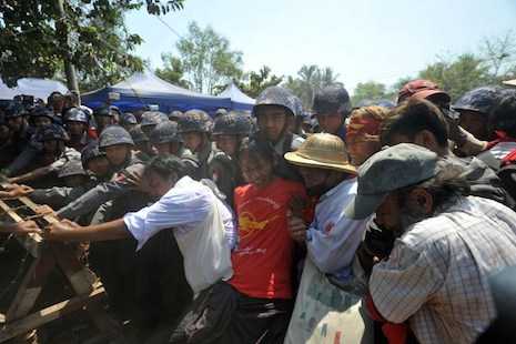 Myanmar police arrest scores in violent student rally crackdown