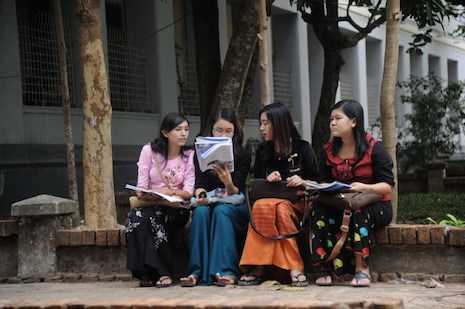 Myanmar students seize political freedom in classrooms and on the streets