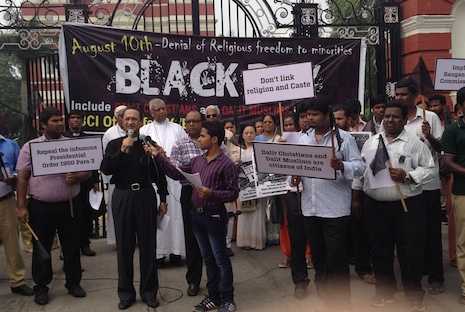 Indian Christians rally for equal dalit rights
