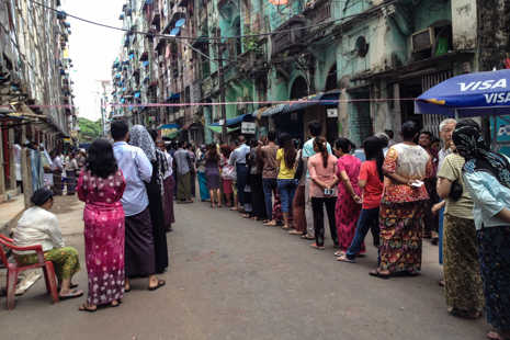 In Yangon, Muslims cast a wary vote