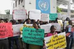 Protesters demand to stop stoning of Sri Lankan maid in Saudi Arabia