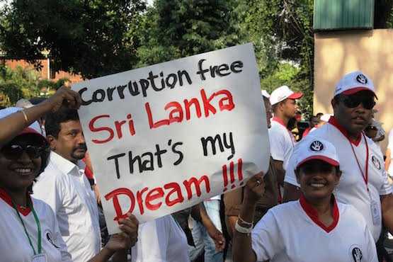 Sri Lankans demand results to graft investigations