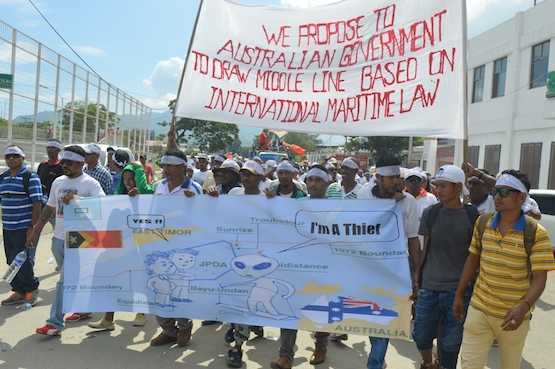 Timor-Leste protesters urge Australia to settle boundary dispute
