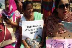 Indian women demand just wages, government quotas