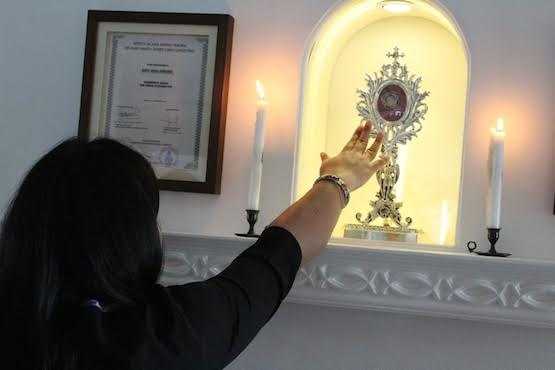 Indonesian university students get boost from patron saint