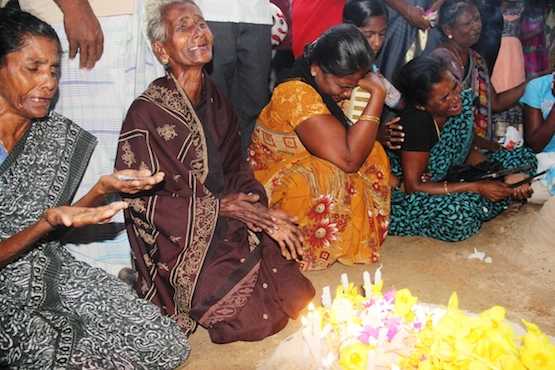 Sri Lankan Tamils remember dead at former battlefield