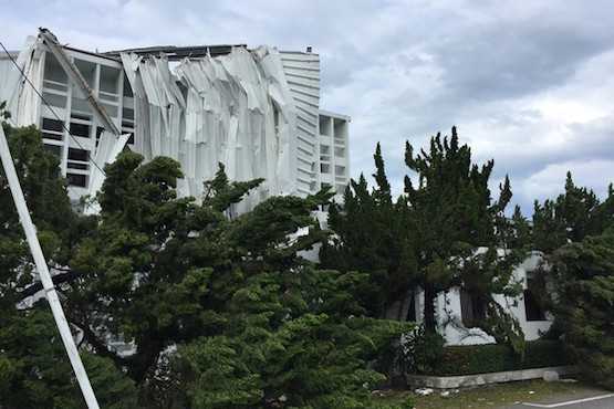 Typhoon-damaged church hospital in Taiwan gets back on feet