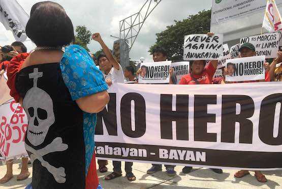 Filipino activists call out Duterte over Marcos burial