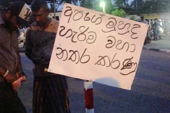 Sand dredging for Colombo port project results in protests  