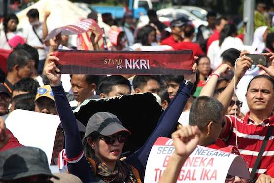 Opponents of extremism stage Indonesian rallies