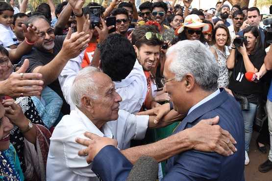 Portuguese premier 'comes home' to Goa