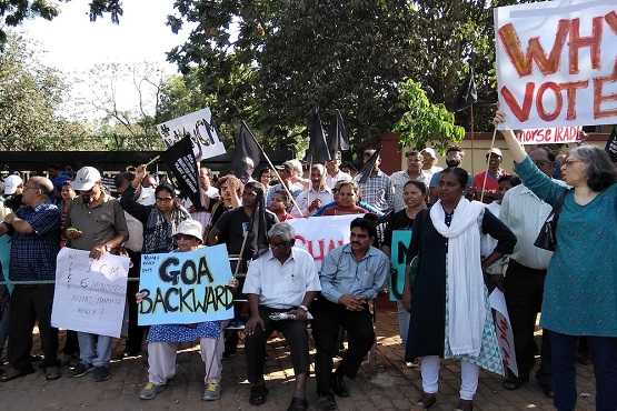 Protest in Goa as Hindu party forms government