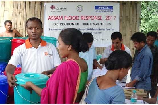 Caritas helps flood-affected villages in northeastern India