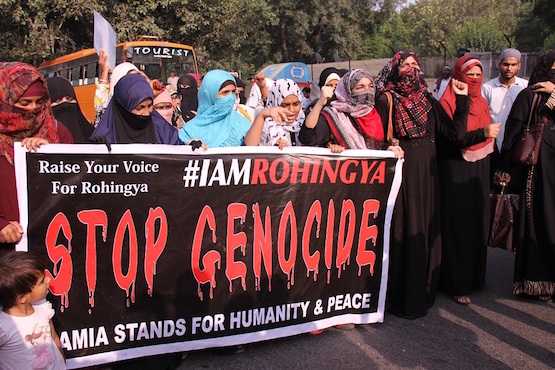Indian Muslims express solidarity with Rohingya people