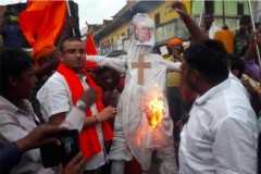 Burning of cardinal's effigy upsets Indian bishops
