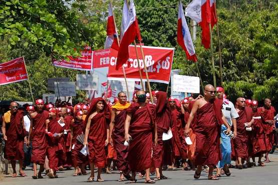 Ethnic Rakhine protest against Rohingya repatriation UCA News