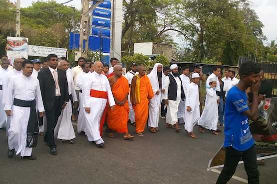 Sri Lankan religious leaders join anti-drug protest