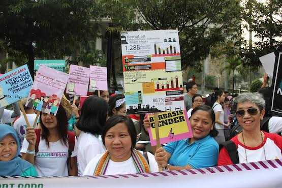 Indonesian women march for legal protection