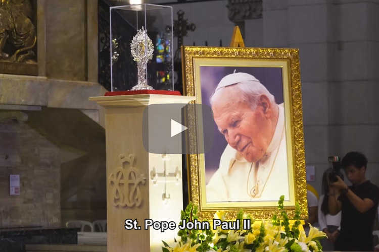Blood relic of St. Pope John Paul II