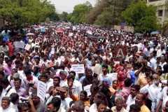 Tamil Christians protest against violence, harassment