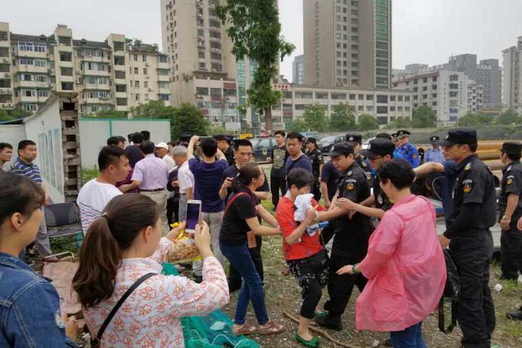 Land dispute sparks clash near Chinese church 