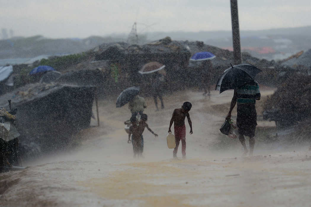 Rohingya refugees in Bangladesh face flooding