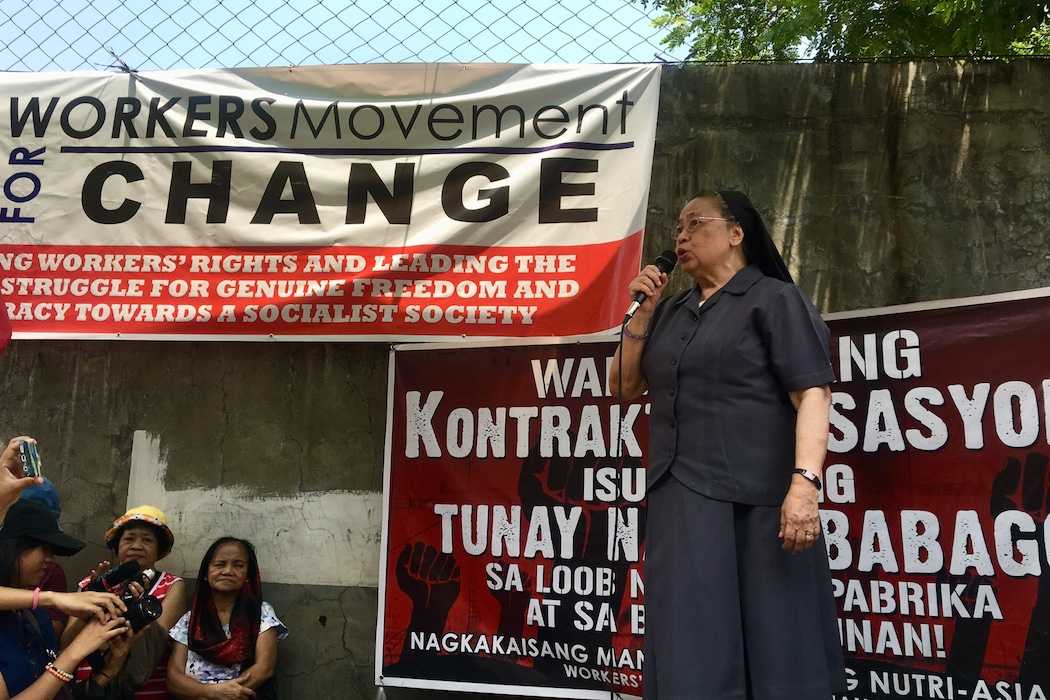 Religious groups aid strikers across Philippine capital