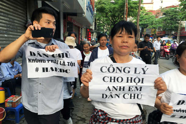 Vietnam court upholds activists' sentences